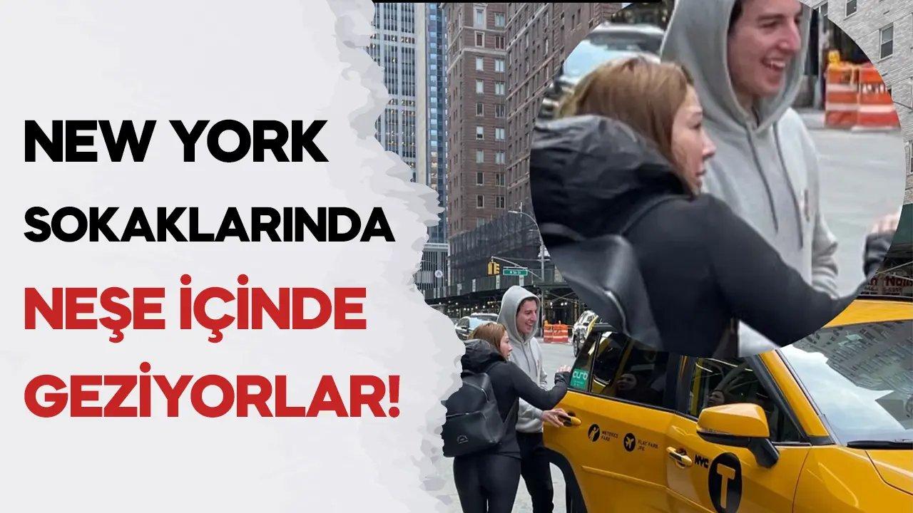 Eylem Tok ve oğlu New York sokaklarında gülerken görüntülendi!