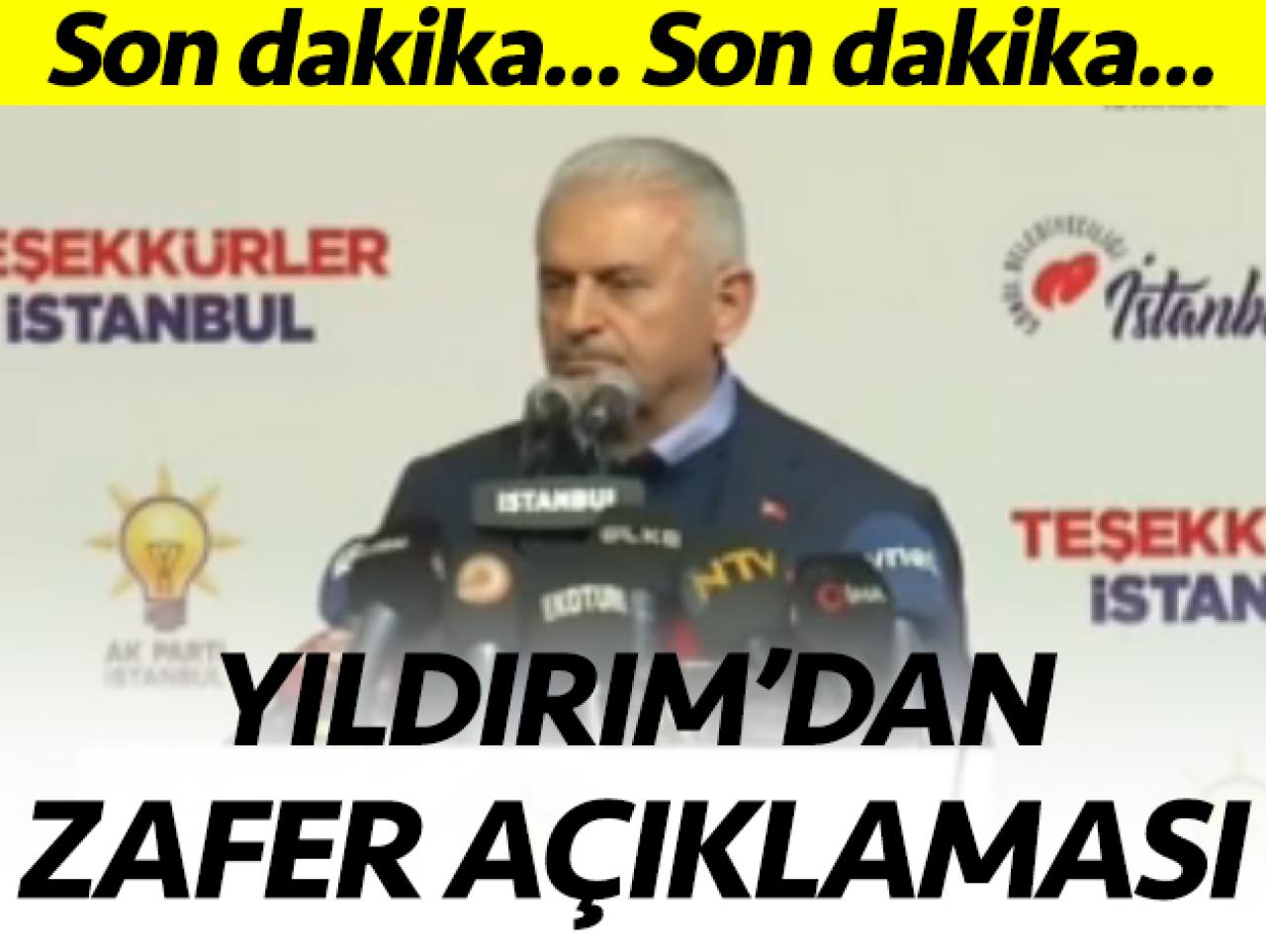 Yıldırım'dan zafer açıklaması