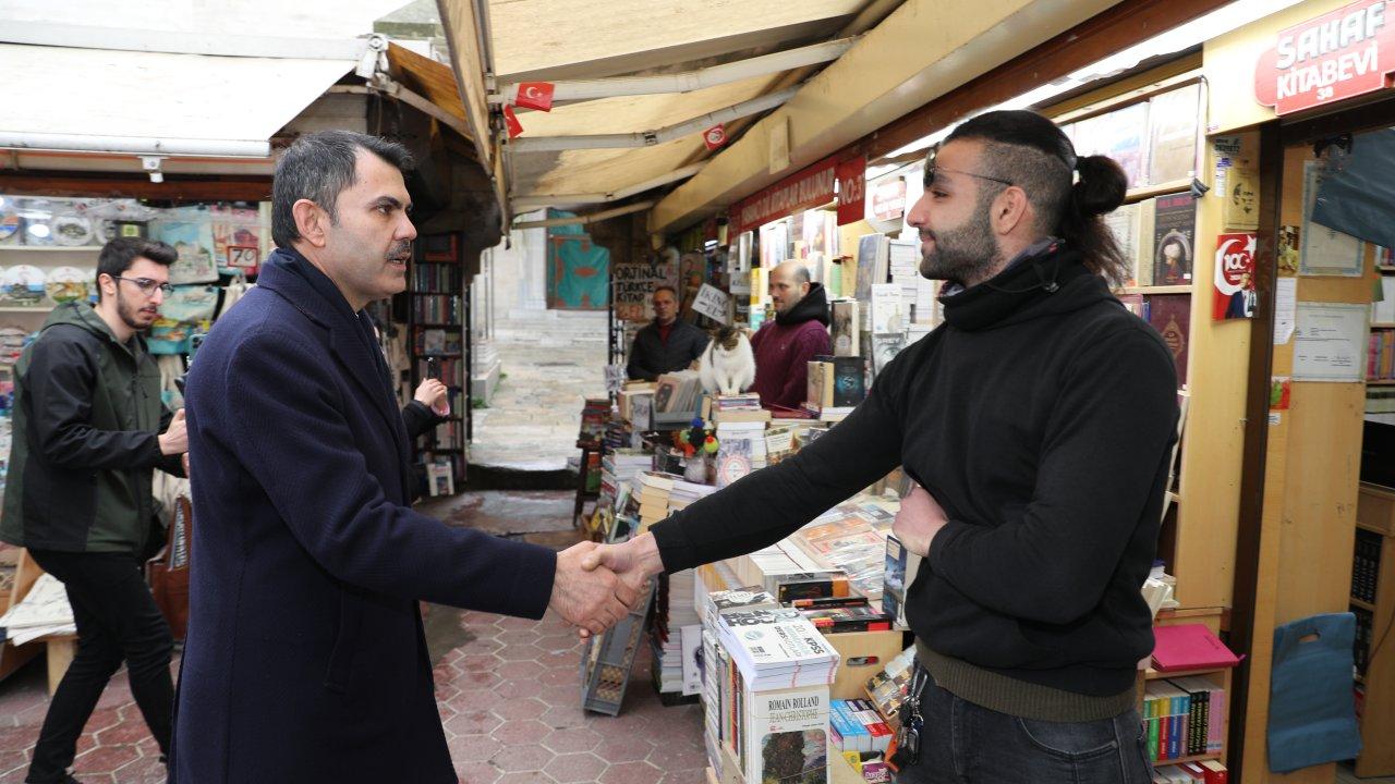 Murat Kurum'dan Kapalıçarşı esnafına ziyaret