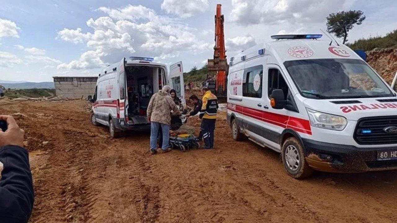 Yapımı süren deprem konutlarında korkutan kaza!