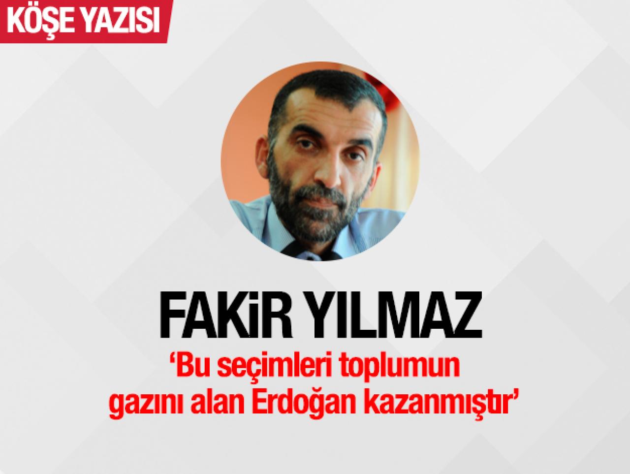 Bu seçimleri toplumun gazını alan Erdoğan kazanmıştır