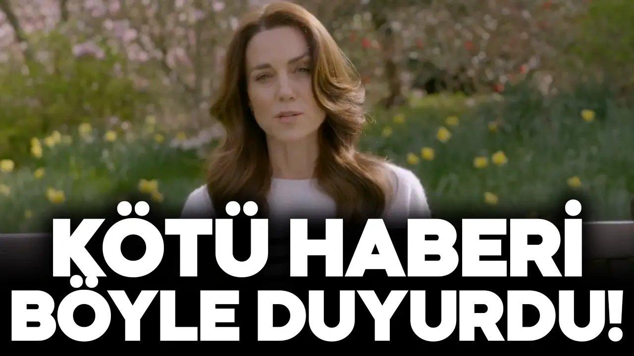 Kate Middleton kötü haberi açıkladı!