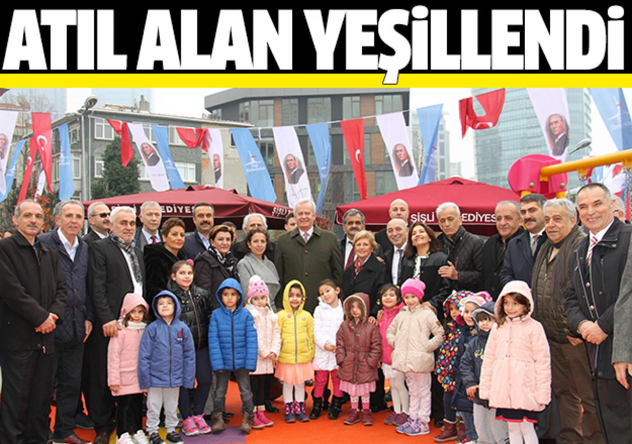 Atıl alan yeşillendi