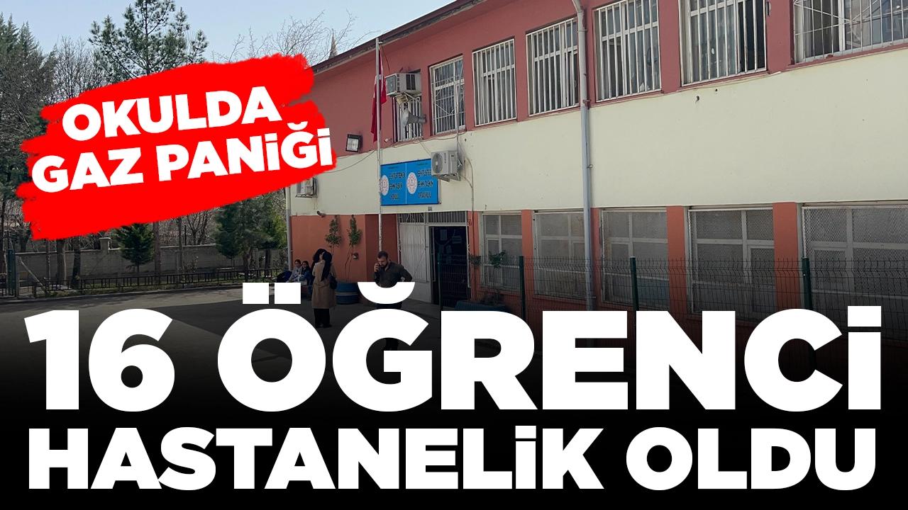 Okulda gaz paniği: 16 öğrenci hastanelik oldu