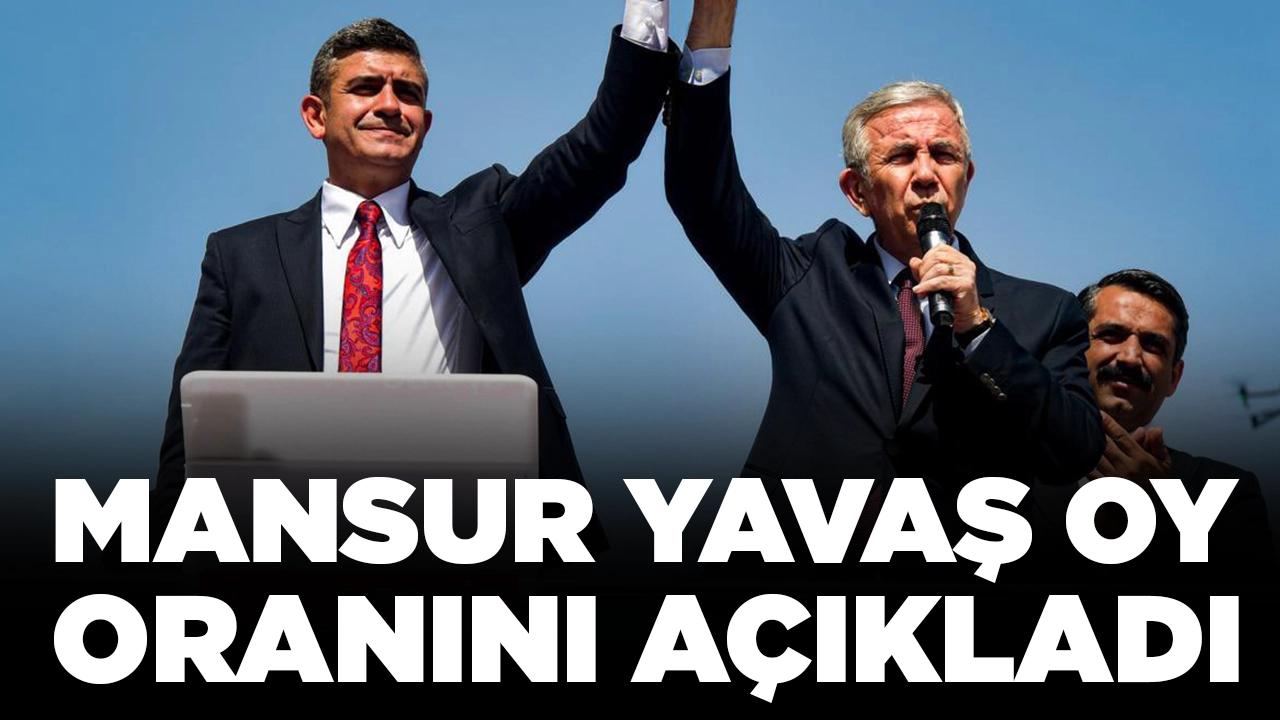 Mansur Yavaş alabileceği oy oranını açıkladı