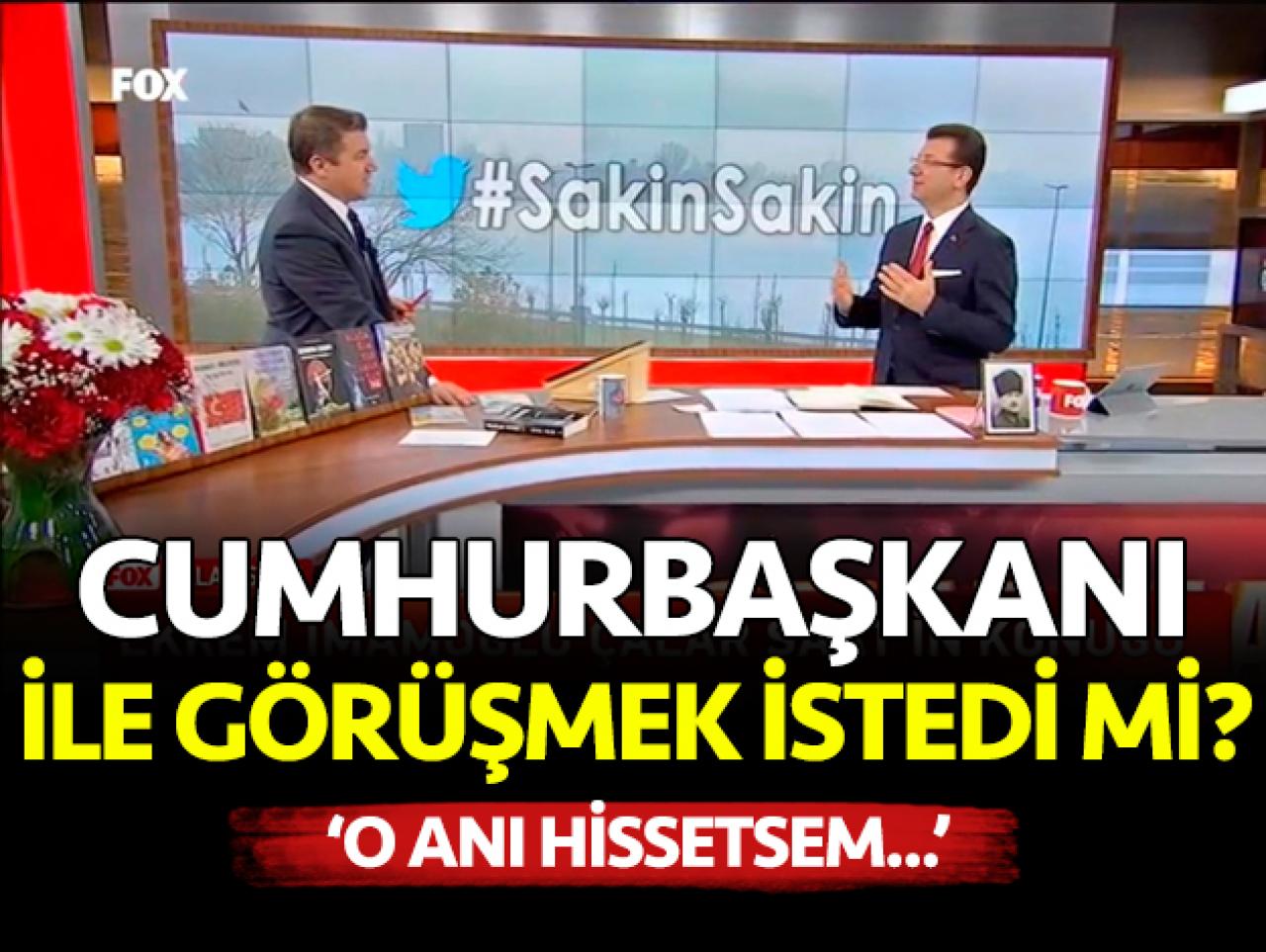 Ekrem İmamoğlu'ndan Cumhurbaşkanı Erdoğan açıklaması