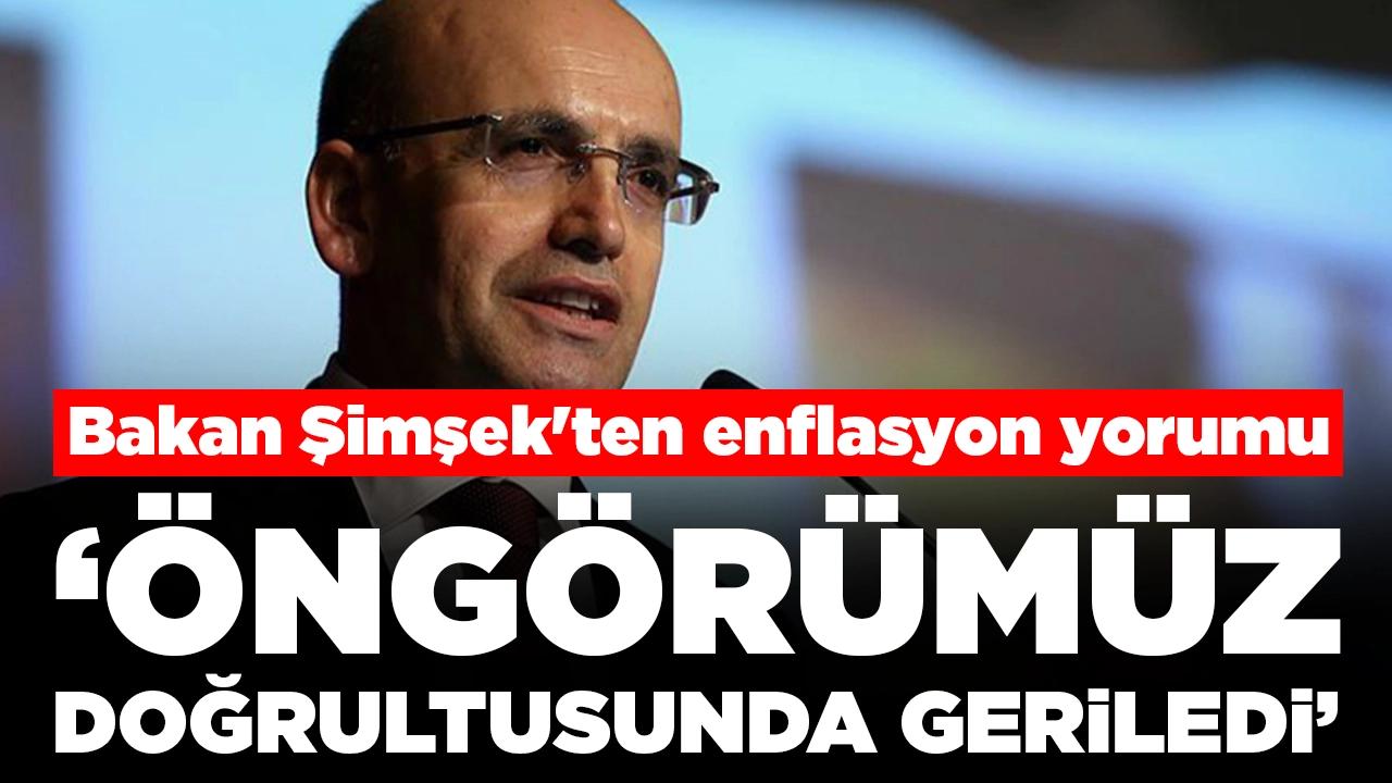 Bakan Şimşek'ten enflasyon yorumu: 'Hedefimize ulaşana kadar ne gerekiyorsa yapacağız'