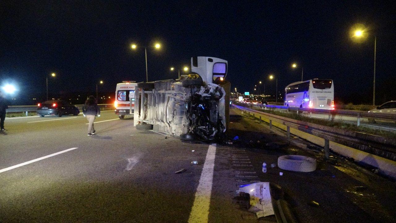 Kuzey Marmara Otoyolu'nda feci kaza: Ölü ve yaralılar var