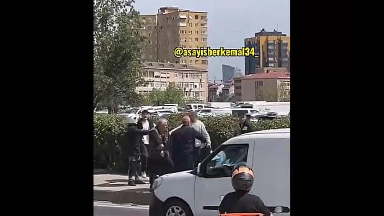 Yaşlı adamla, motorcular arasında trafik kavgası!