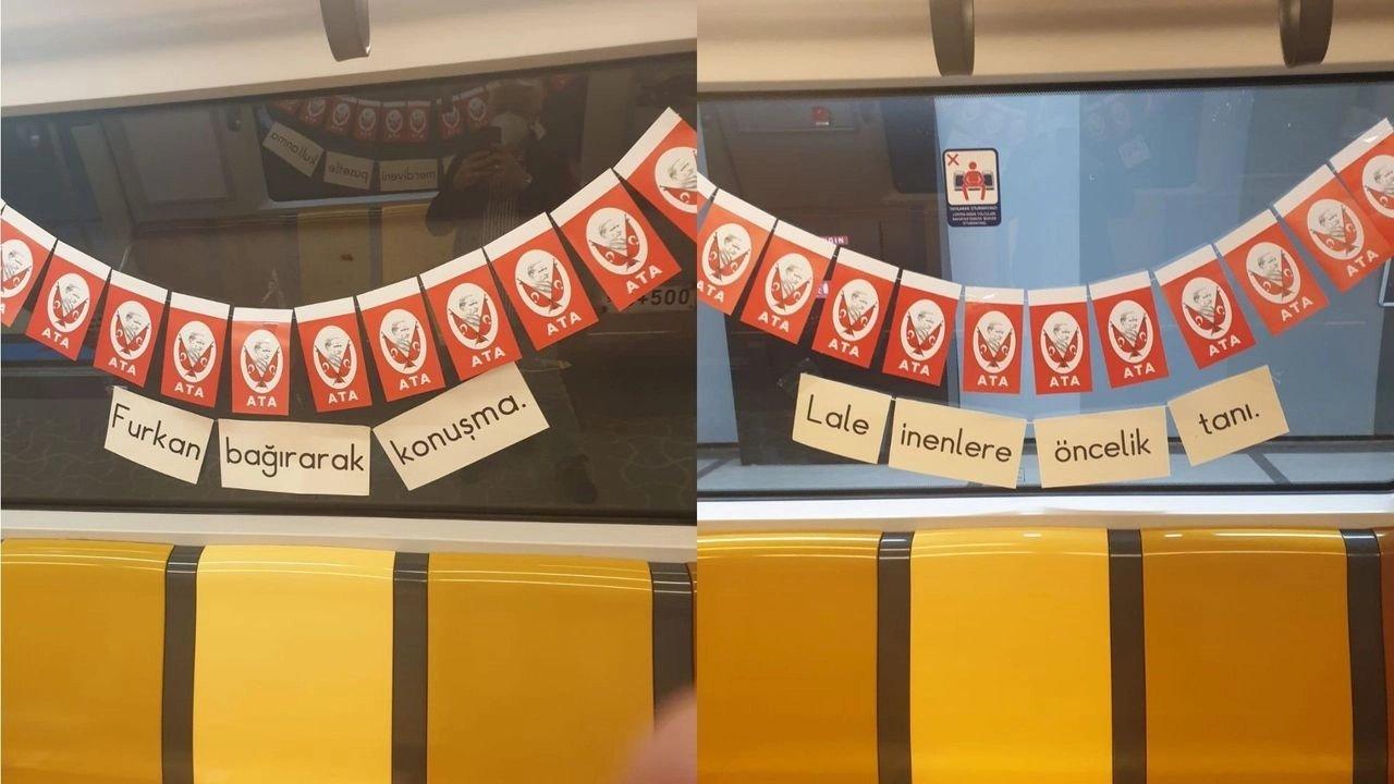 İBB’nin 23 Nisan metro süslemeleri gündem yarattı!