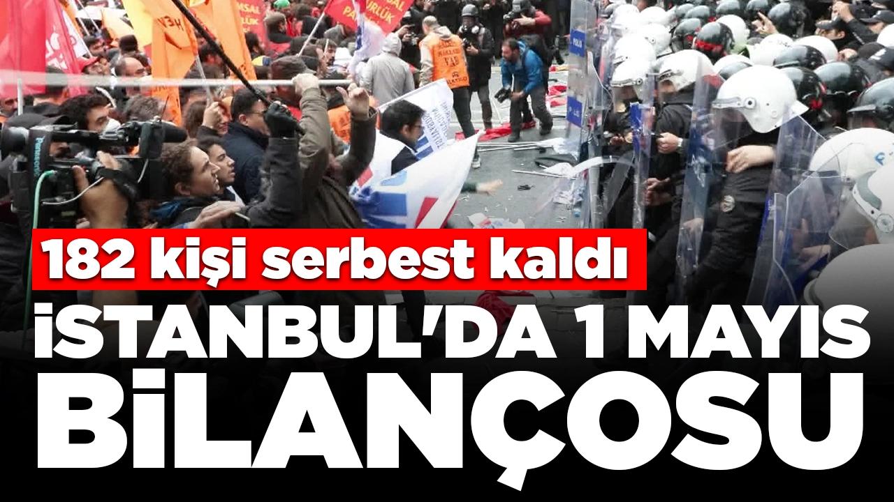 İstanbul'da 1 Mayıs gözaltıları: 182 kişi serbest kaldı