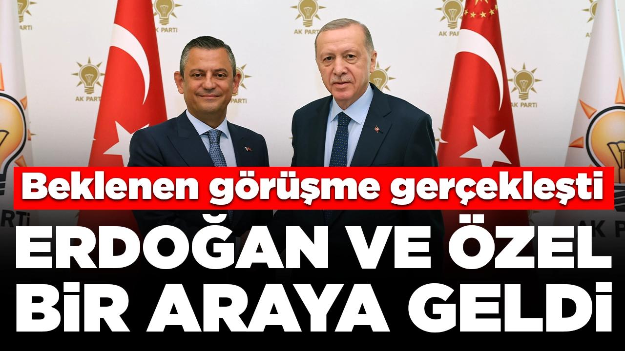 Cumhurbaşkanı Erdoğan ve Özgür Özel görüşmesi sona erdi