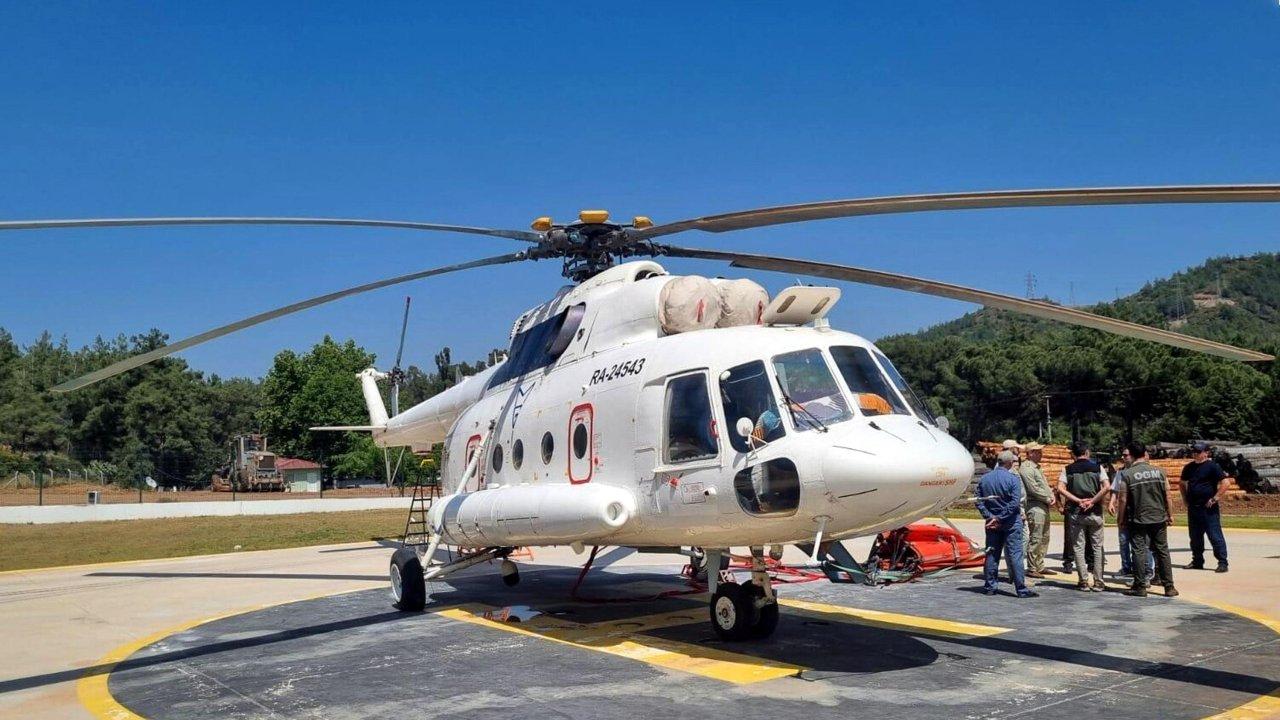 Muğla'da ilk yangın söndürme helikopteri göreve başladı