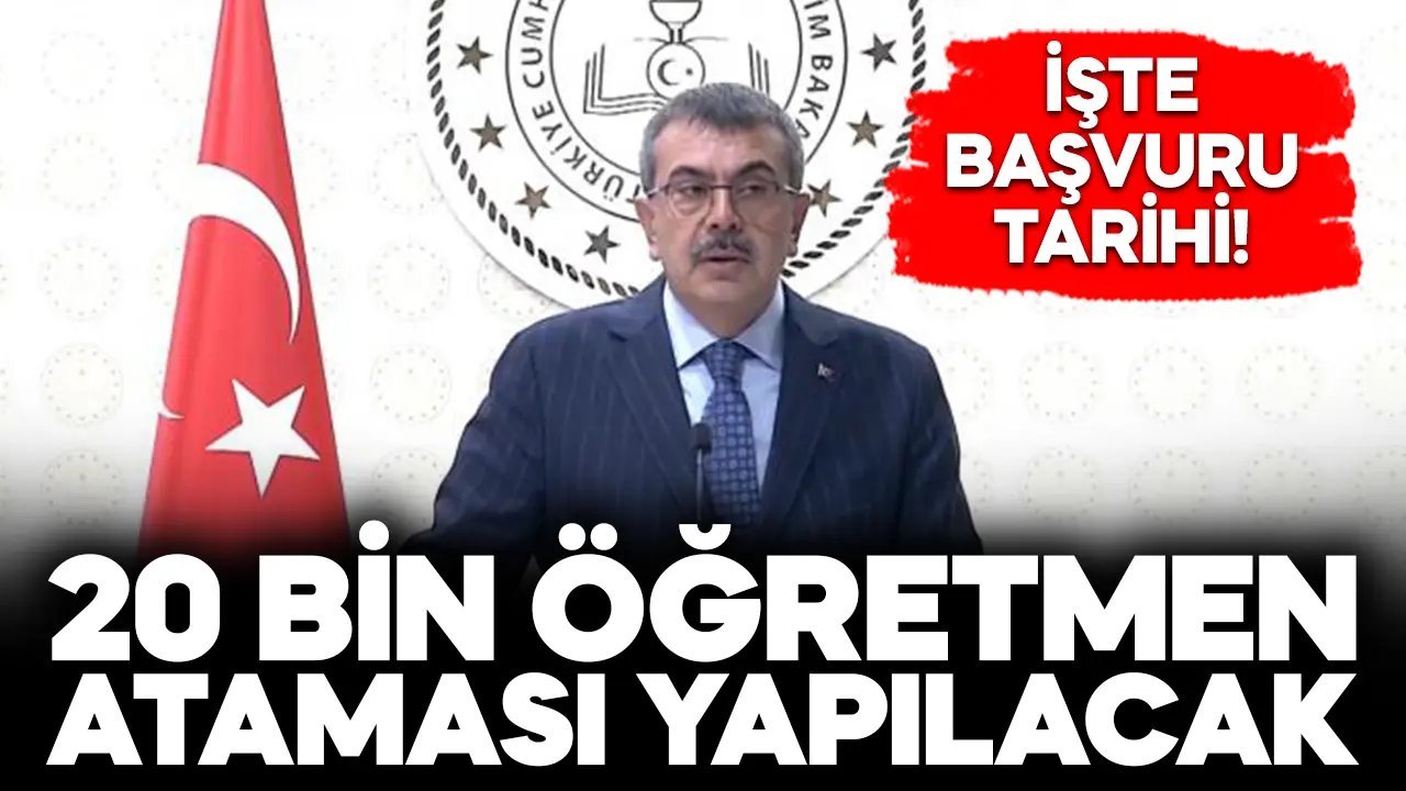 Bakan Tekin duyurdu: 20 bin öğretmen ataması yapılacak