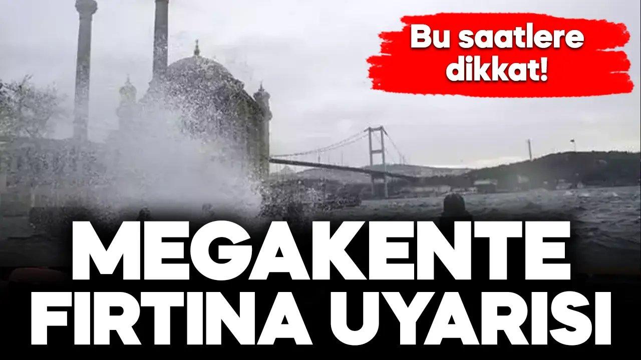 Valilikten megakente fırtına uyarısı! Bu saatlere dikkat..!