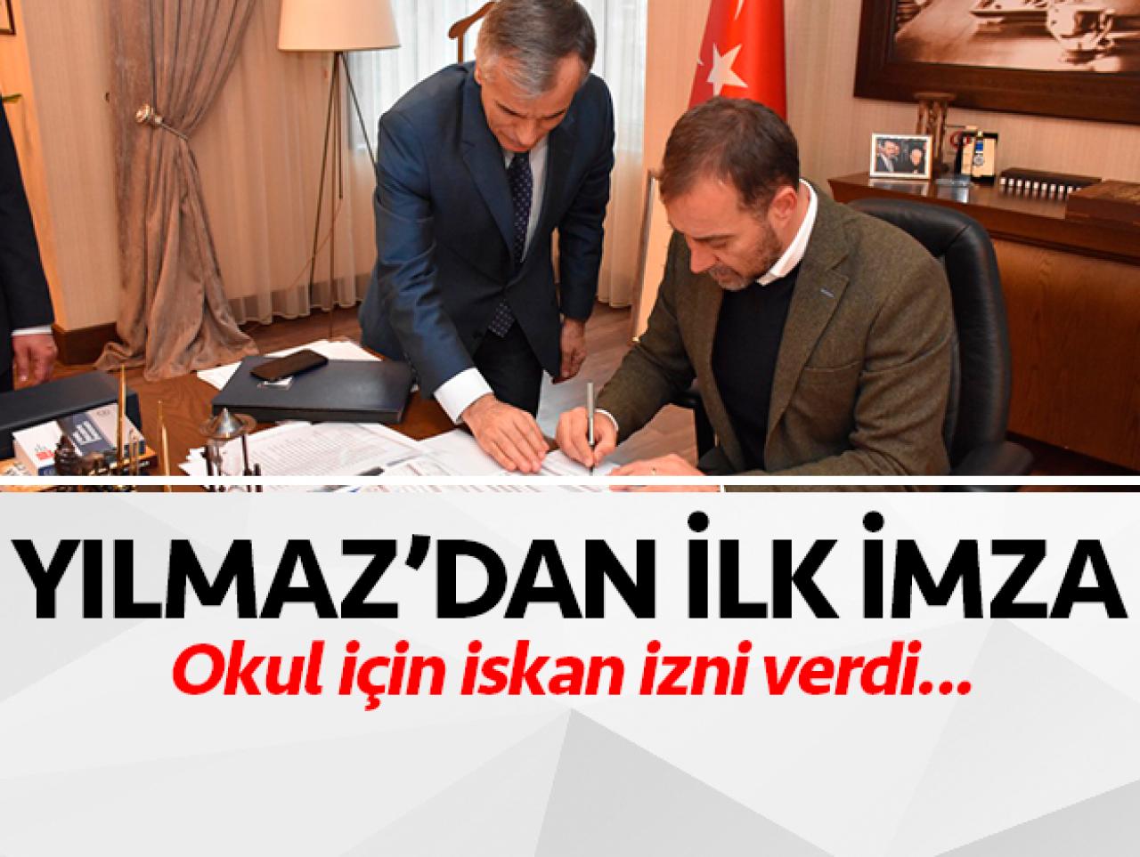 İlk iskan imzasını okul için attı