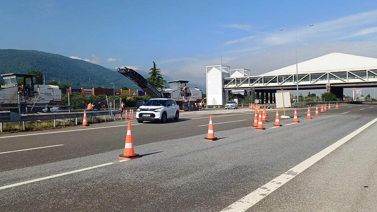 Anadolu Otoyolu'nda çalışma: O güzergah trafiğe kapatıldı