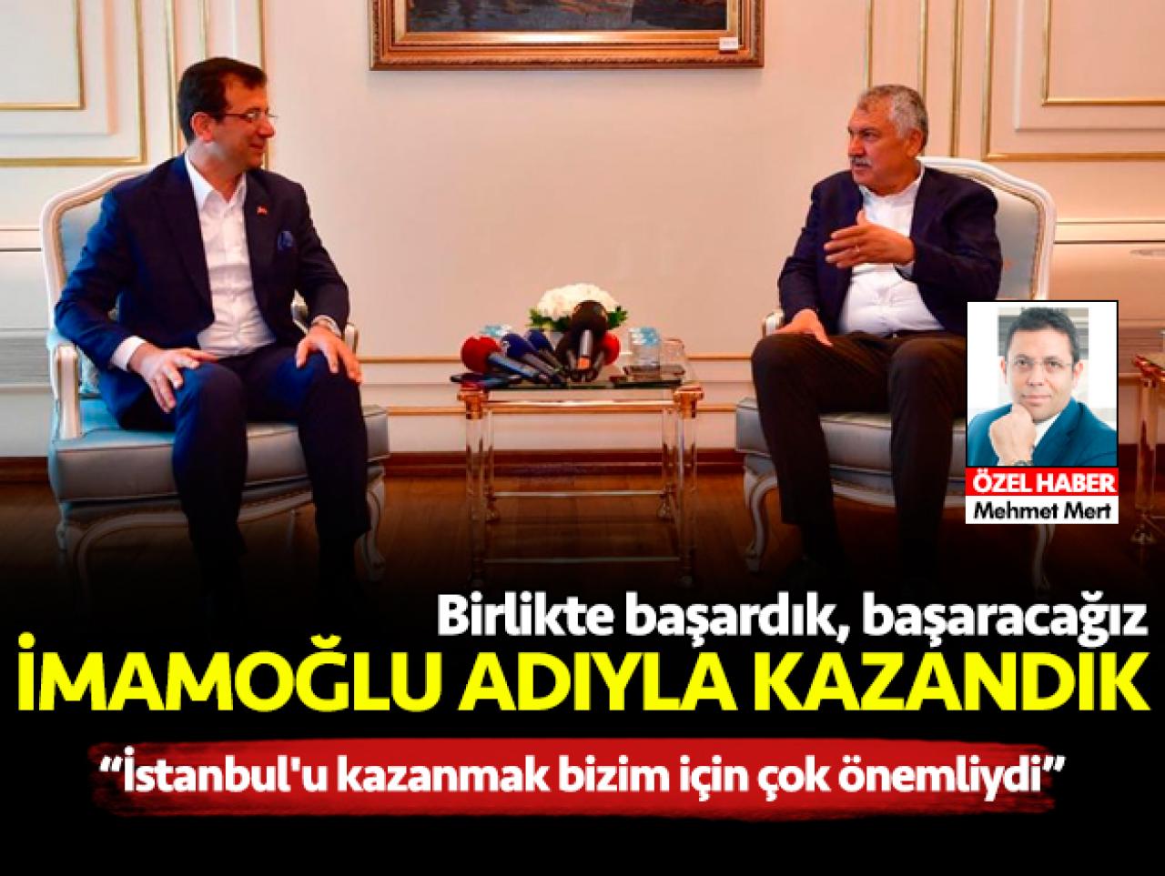 İmamoğlu ismiyle seçimi kazandık