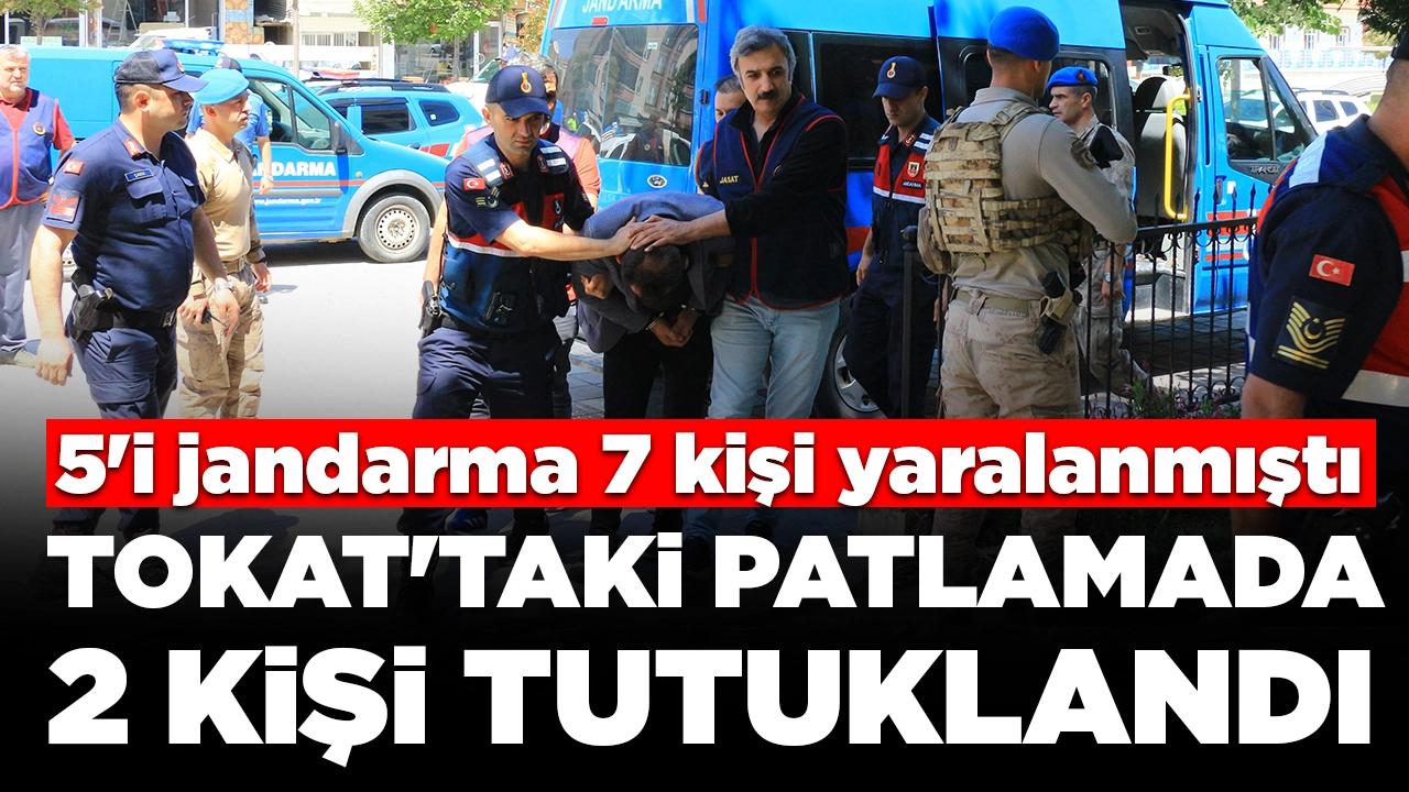 5'i jandarma 7 kişi yaralanmıştı: Tokat'taki patlamada 2 kişi tutuklandı