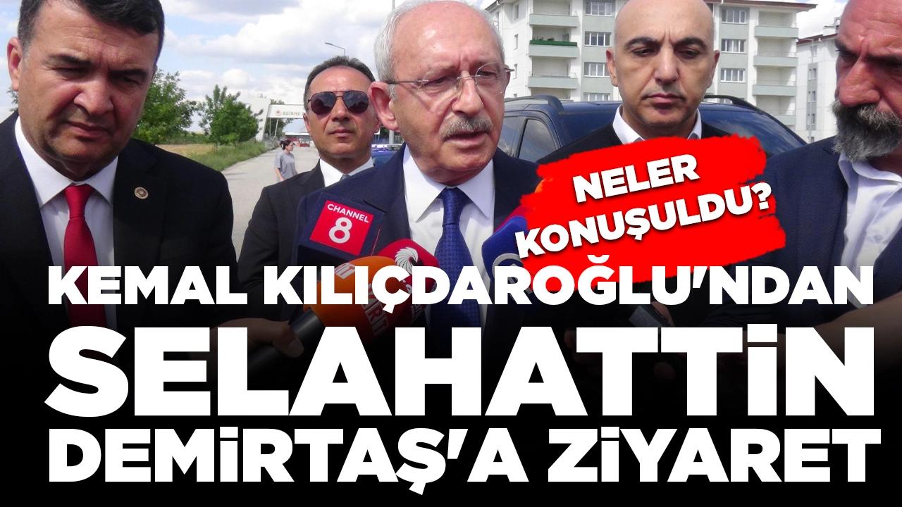 Selahattin Demirtaş'ı ziyaret eden Kemal Kılıçdaroğlu'ndan açıklama: 'Dışarıda olsaydı, terör olayları biterdi'