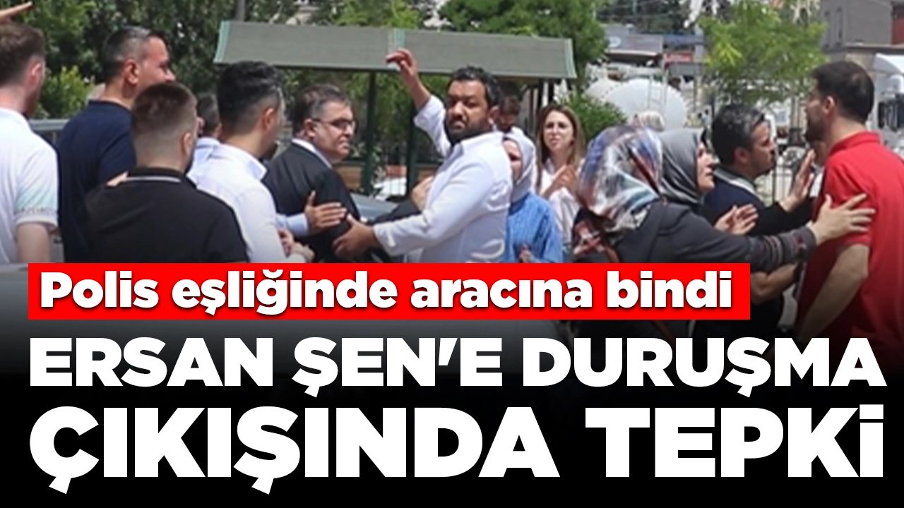 Furkan Apartmanı davası...Ersan Şen'e duruşma çıkışında tepki: Polis eşliğinde aracına bindi