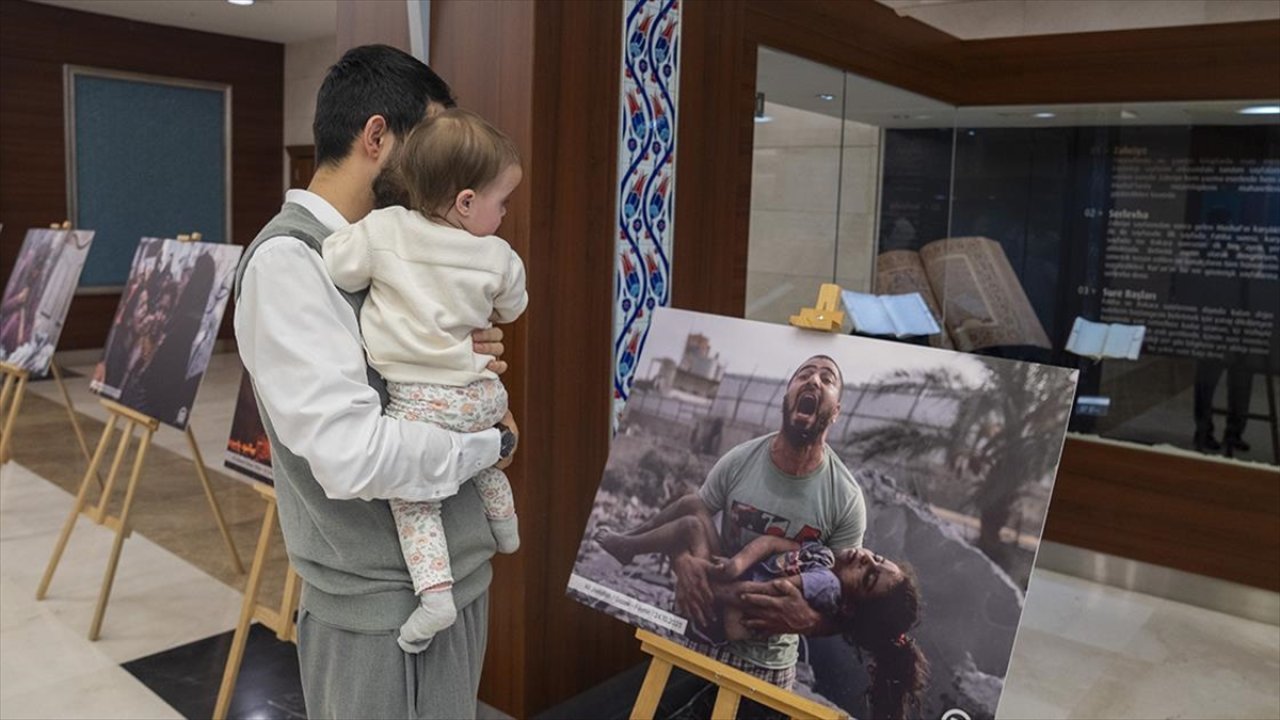 Ankara'da "Filistin'de Yaşanan İnsan Hakları İhlalleri" temalı fotoğraf sergisi açıldı