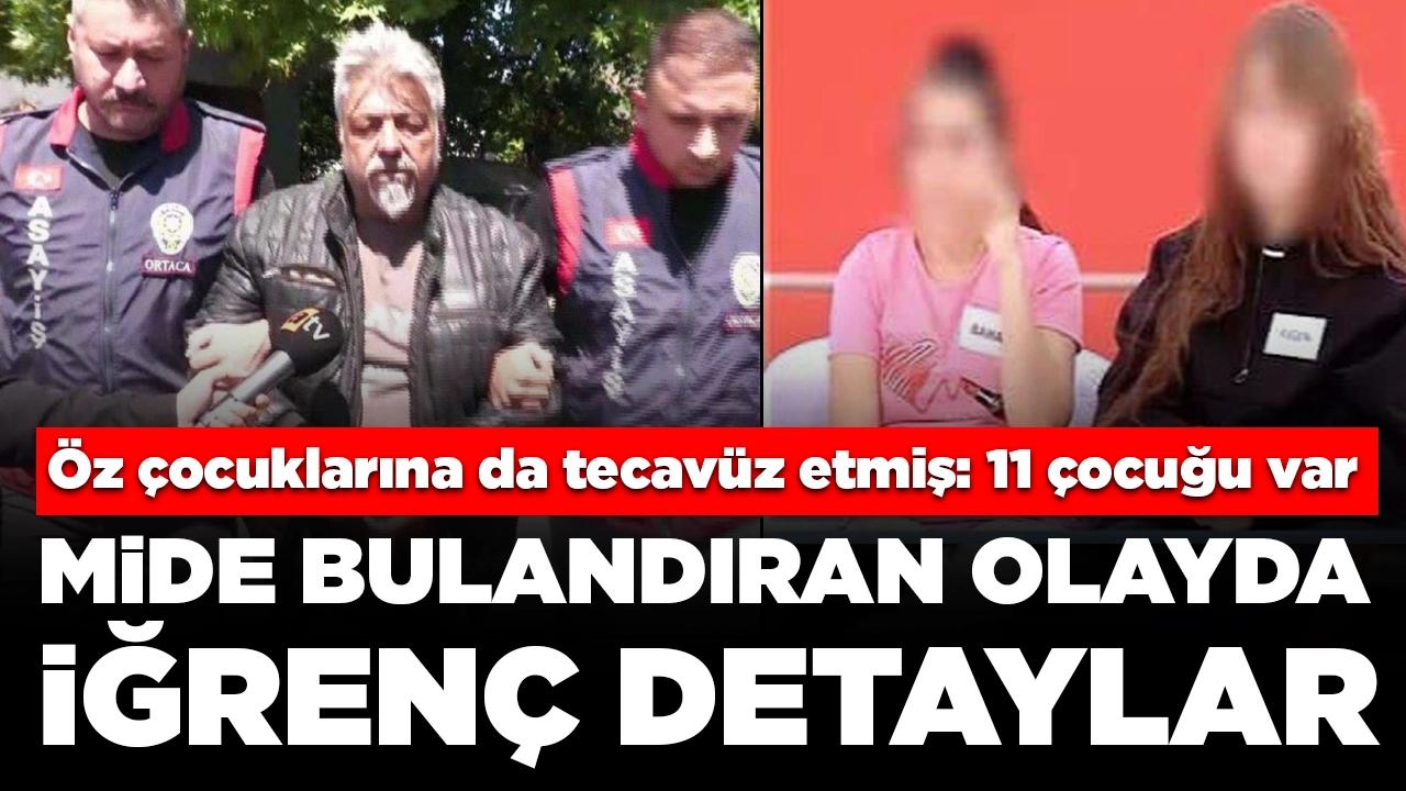 Mide bulandıran olayda iğrenç detaylar! Öz çocuklarına da tecavüz etmiş: '11 çocuğu var'