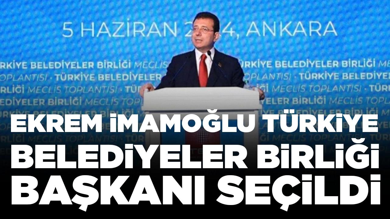 Türkiye Belediyeler Birliği seçimini Ekrem İmamoğlu kazandı