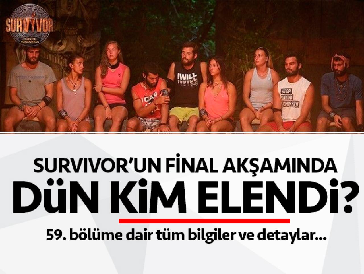 Survivor 30 Nisan Salı kim elendi? 59. bölümde yaşananlar