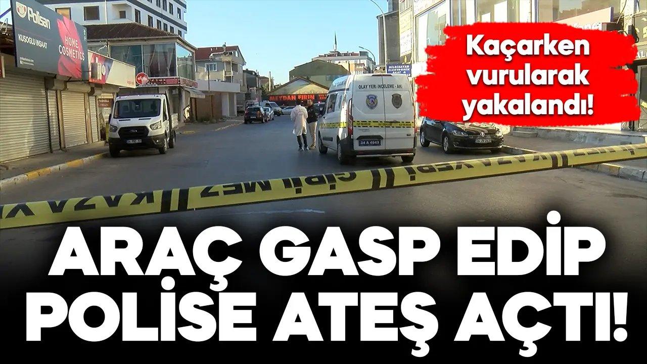 Sultanbeyli'de otomobil gasbedip polise ateş açan şüpheli vurularak yakalandı