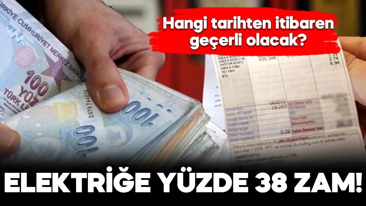 Son Dakika Haberi.. Elektrik fiyatına yüzde 38 zam!