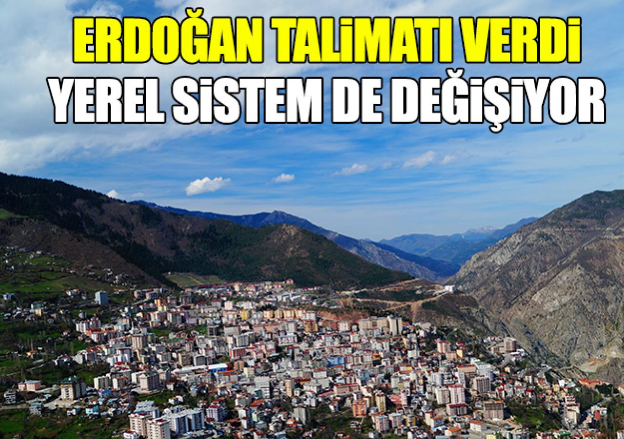 Erdoğan düğmeye bastı! Yerel sistem de değişiyor