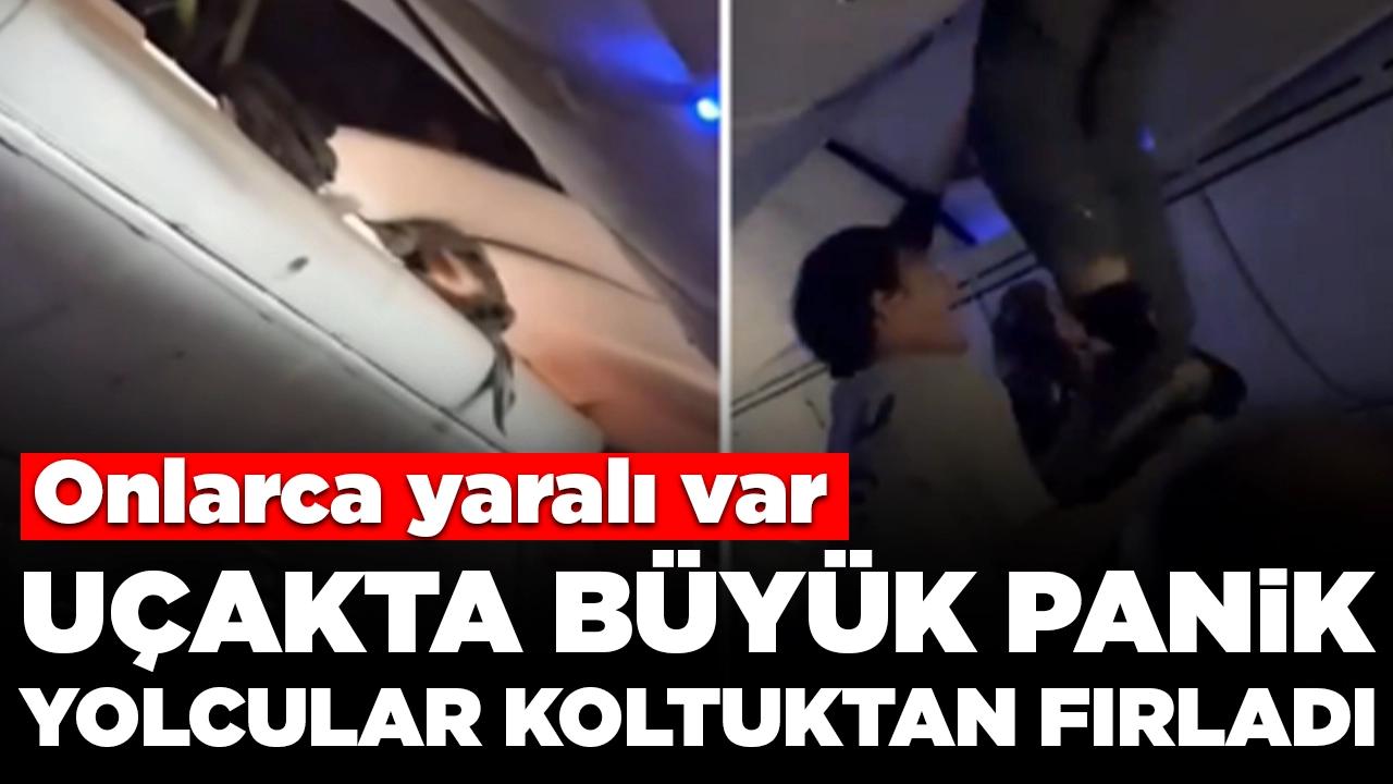 Uçakta büyük panik: Türbülanstan acil iniş yaptı, onlarca kişi yaralandı