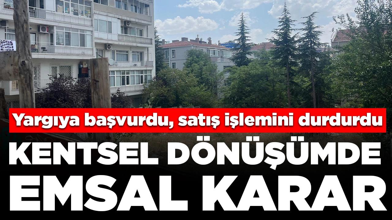 Kentsel dönüşümde emsal karar