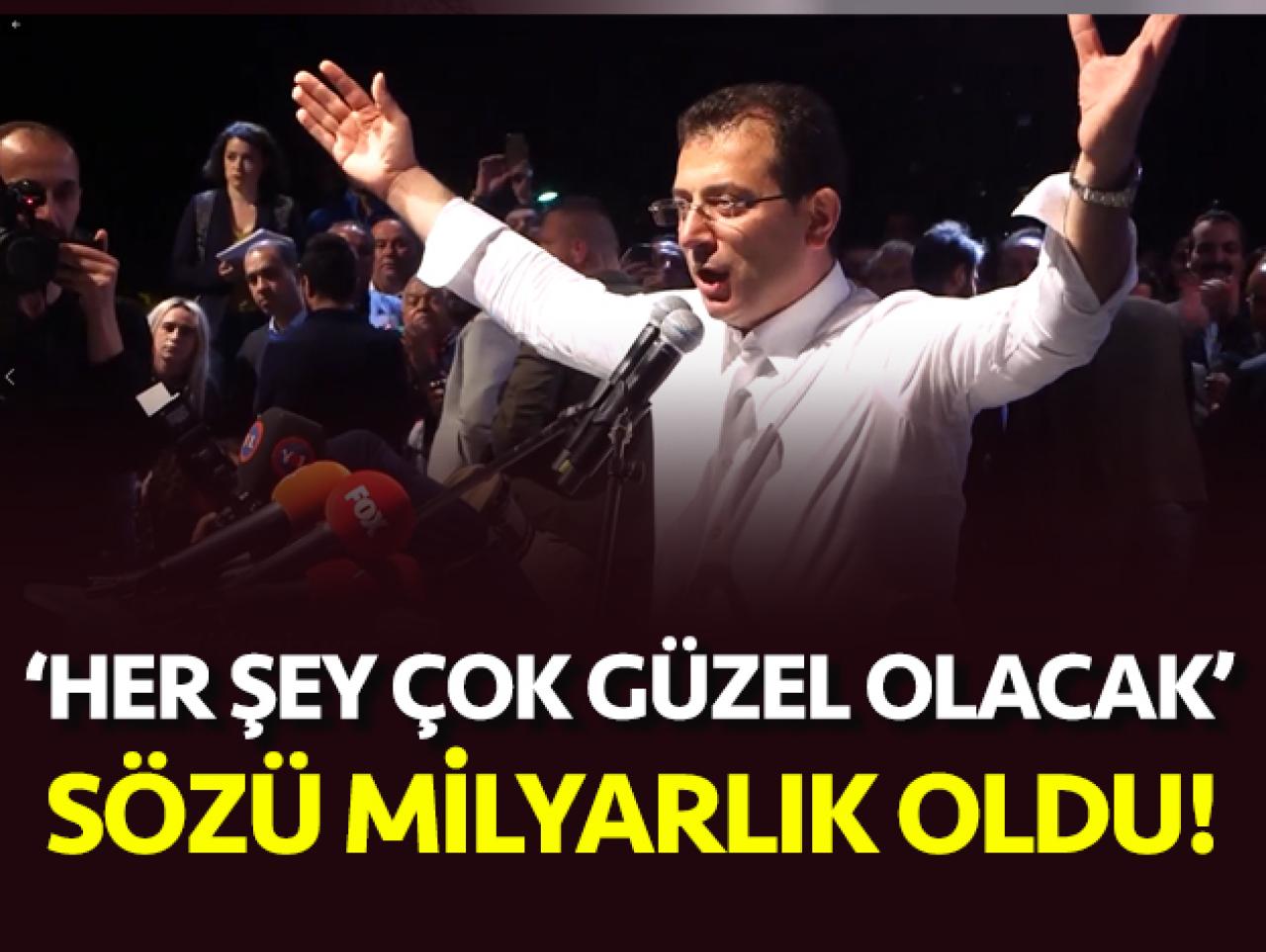 Ekrem İmamoğlu'nun #herseycokguzelolacak etiketi milyarlık oldu!