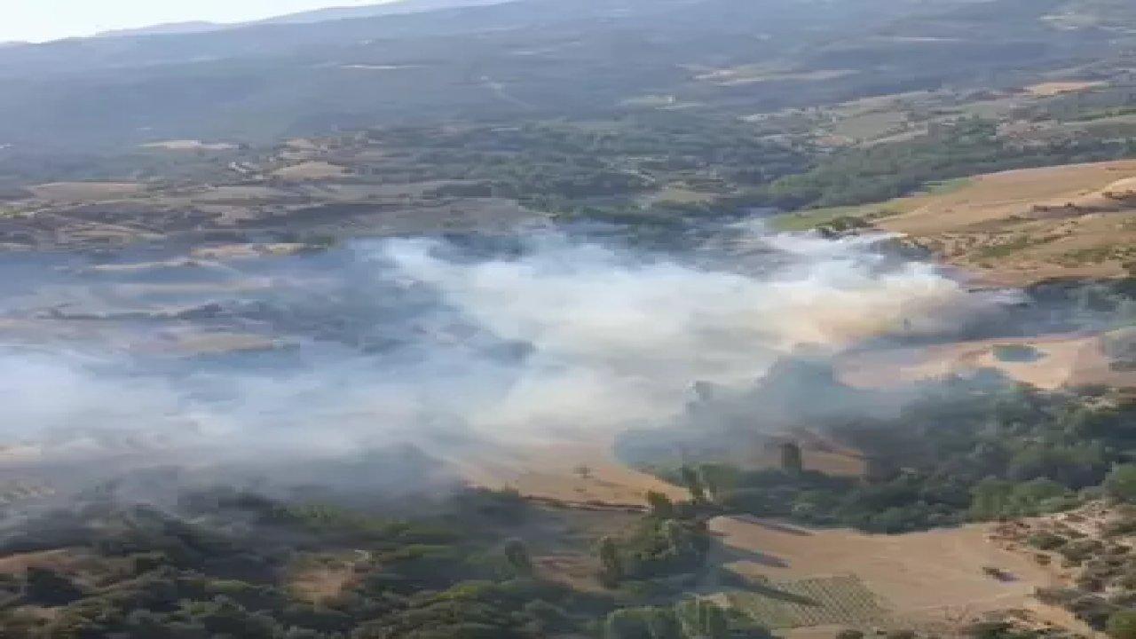 Manisa'daki orman yangını 2. gününde devam ediyor