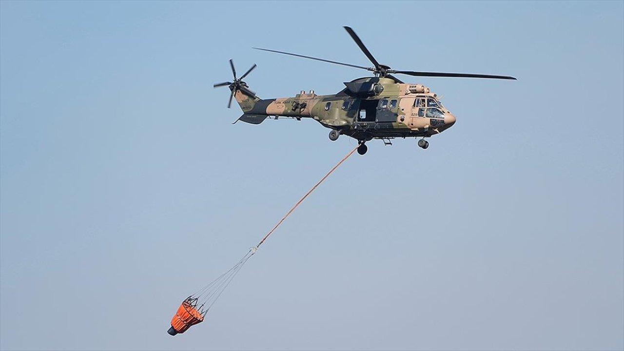 MSB'den orman yangınlarıyla mücadeleye 15 helikopterle destek