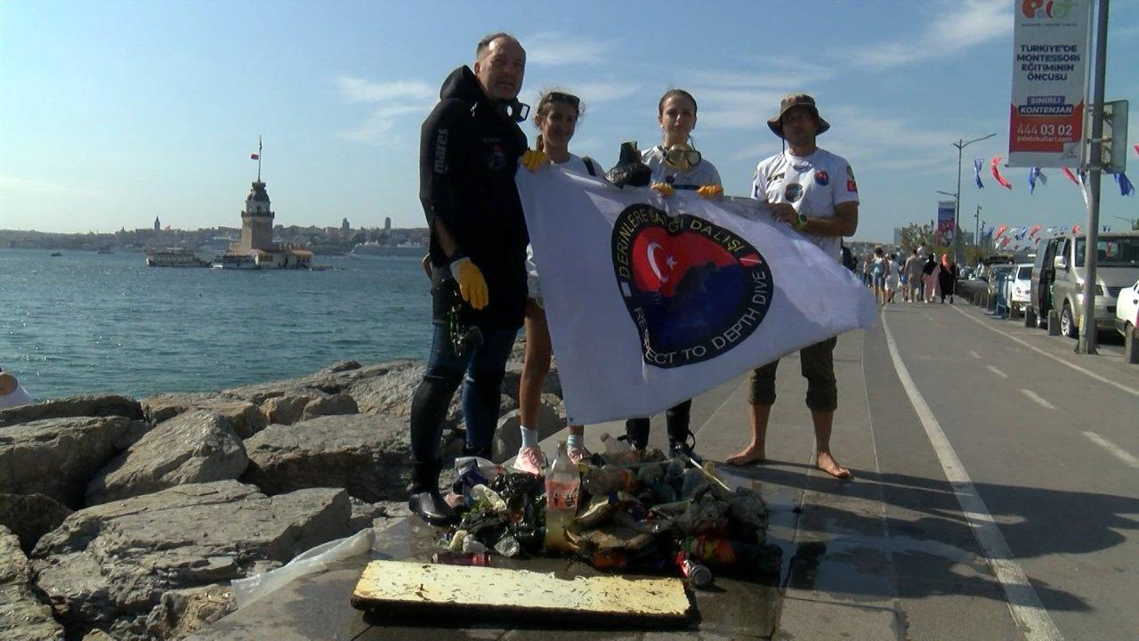 Üsküdar'da denizden çıkanlar hayrete düşürdü