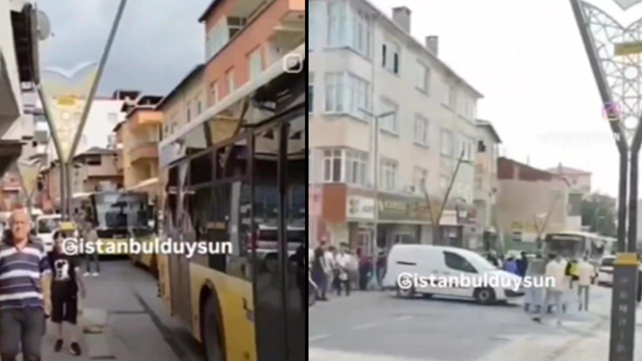 Pendik'te İETT otobüsünün çarptığı bina yıkılmıştı: Bina sakinleri yolu trafiğe kapatıp eylem yaptı