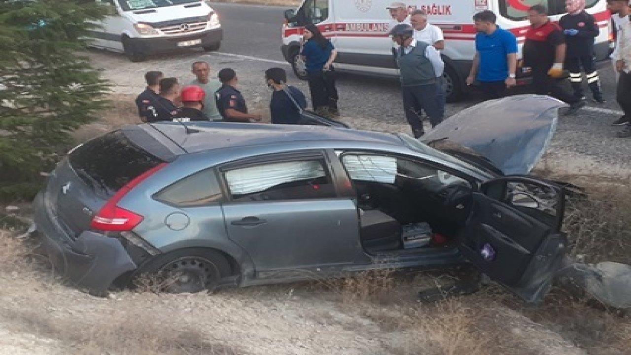 Şarampole devrilen otomobilin sürücüsü hayatını kaybetti