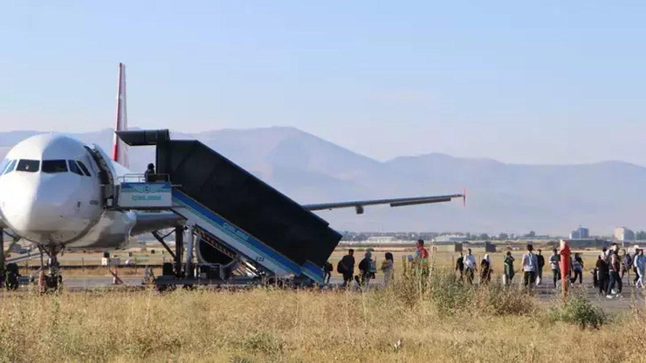 Erzurum Havalimanı'na zorunlu iniş yapan Hindistan uçağında ihbar asılsız çıktı