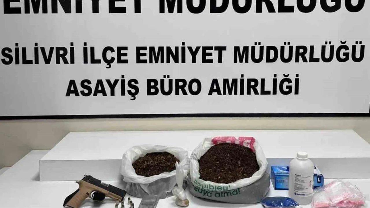 Silivri'de uyuşturucu imalatı ve ticareti yapanlara yönelik operasyon: 2 tutuklama