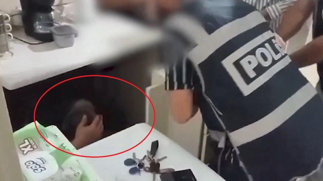 16 yıl kesinleşmiş hapis cezasıyla aranan hükümlü, gizli bölmede yakalandı