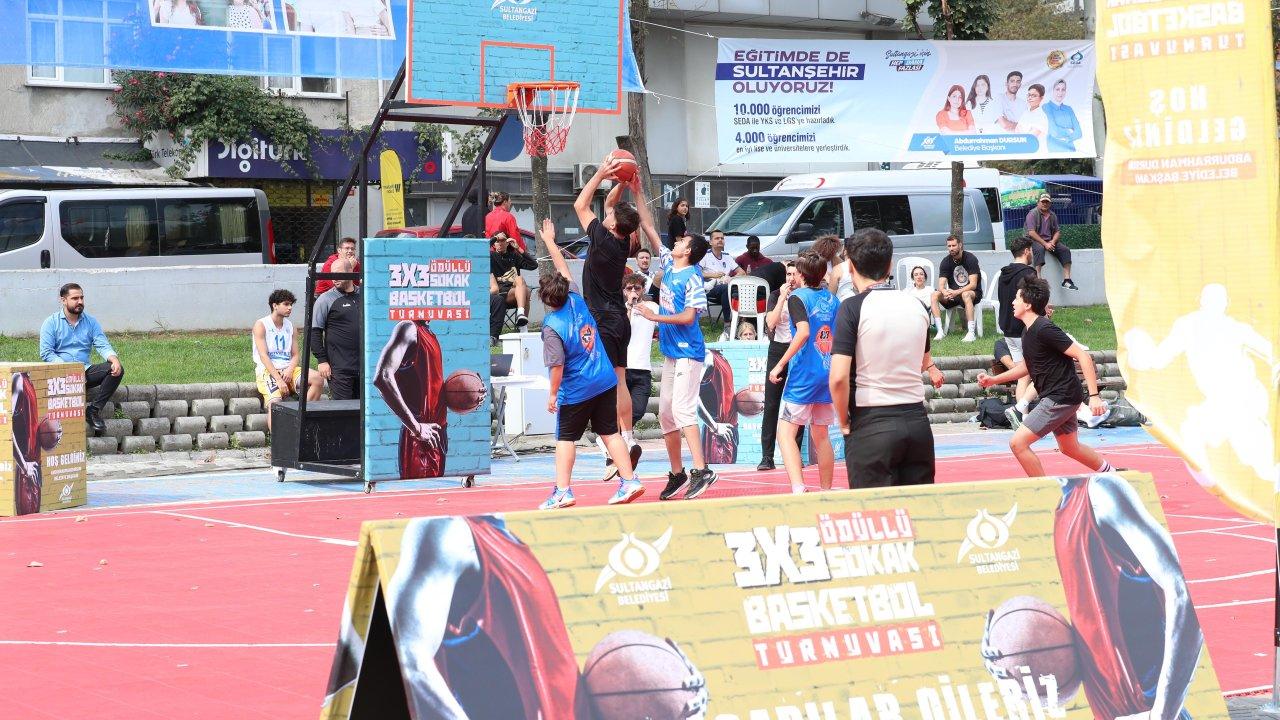 Sultangazi’de 4'üncü geleneksel ‘3x3 Sokak Basketbol Turnuvası’ düzenlendi