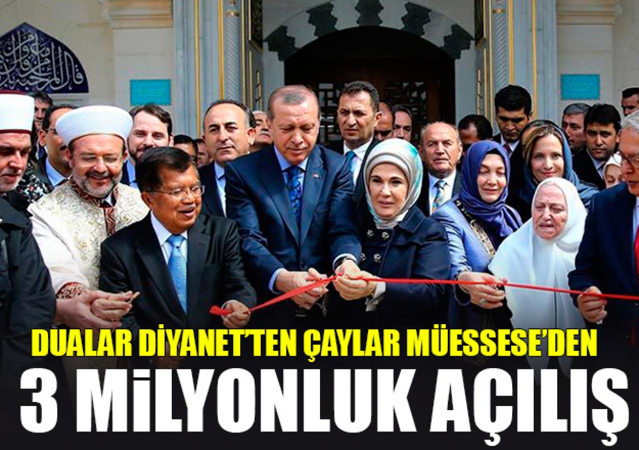 Dualar Diyanet’ten çaylar müesseseden