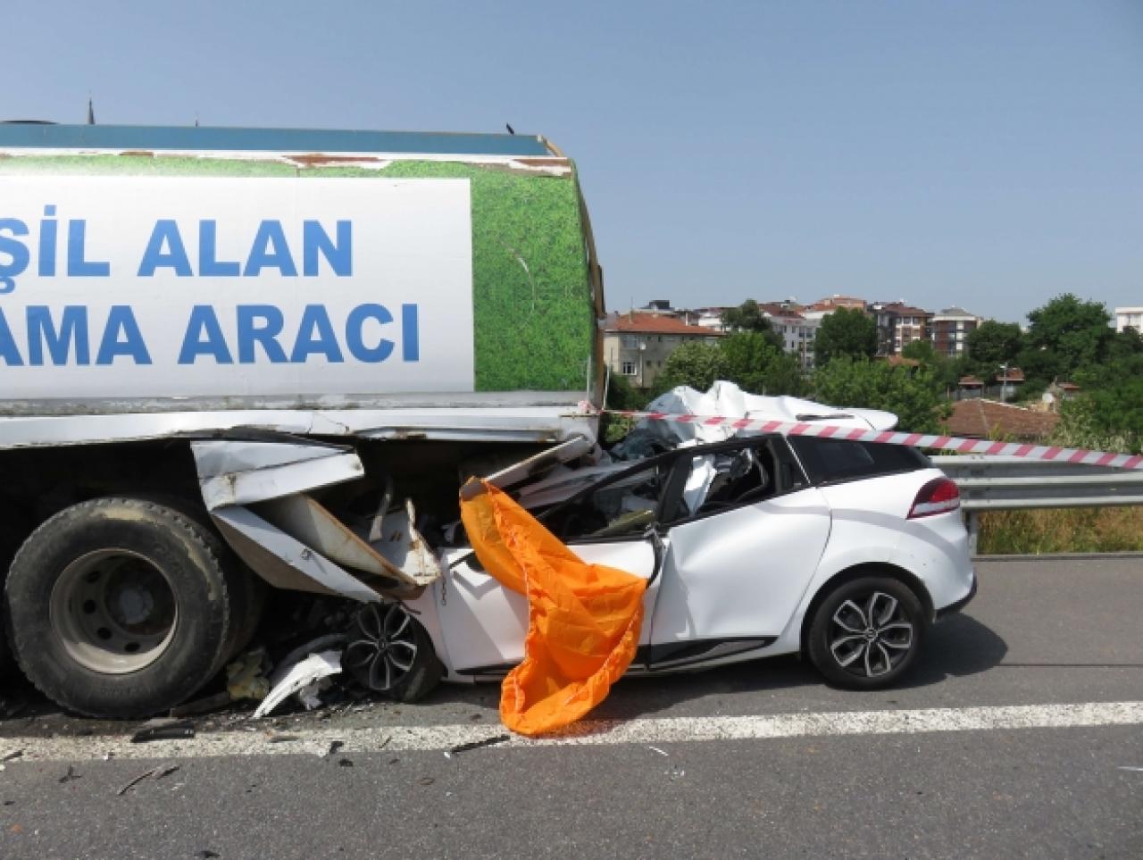 Bodoslama tankere daldı