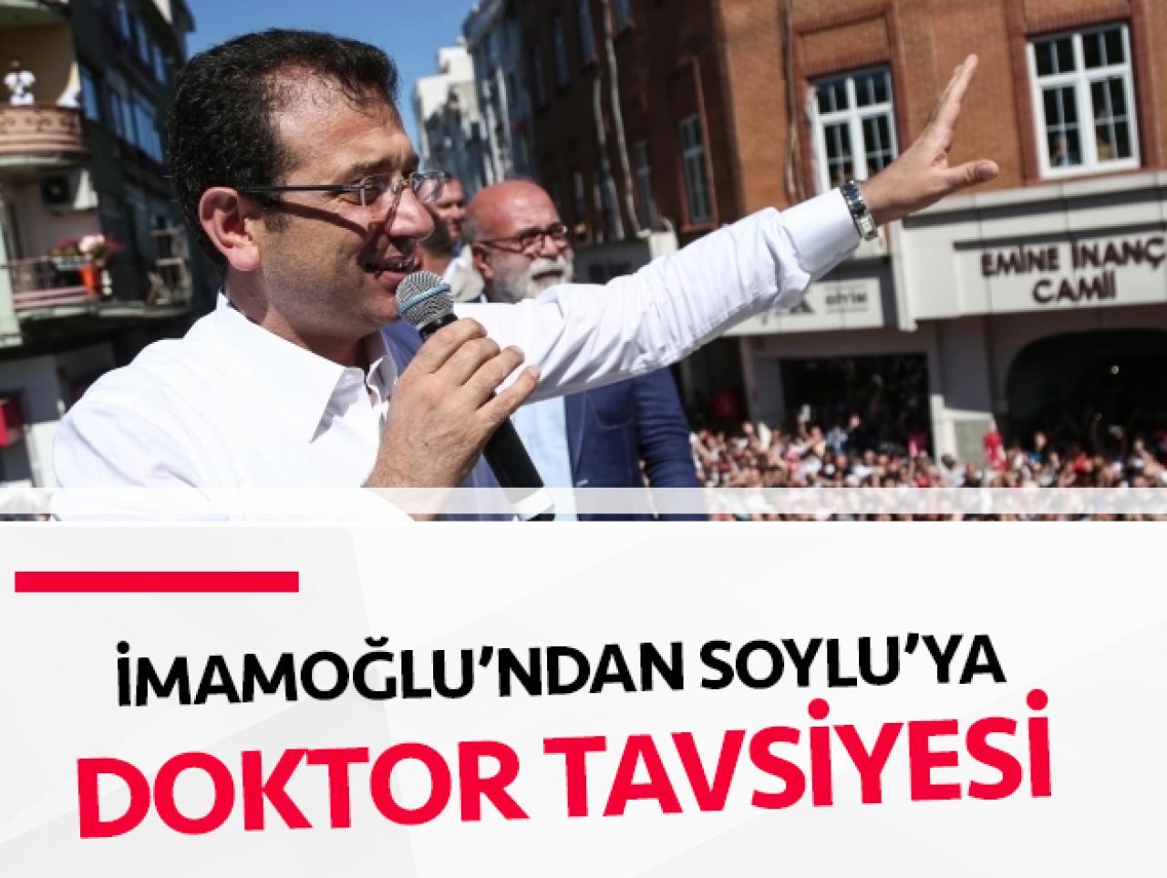 Bakan Soylu’ya doktor tavsiyesi