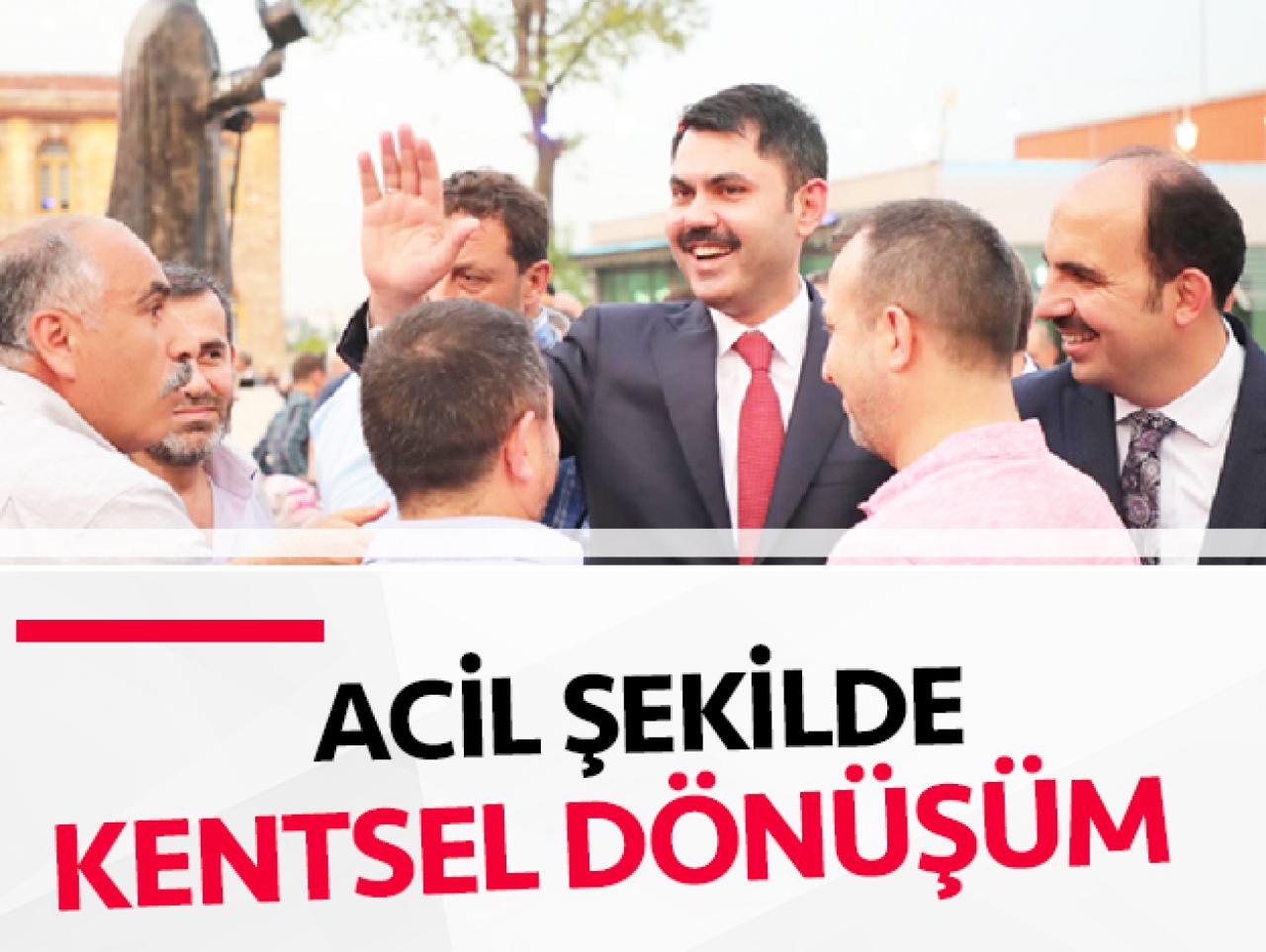 Acilen kentsel dönüşüm