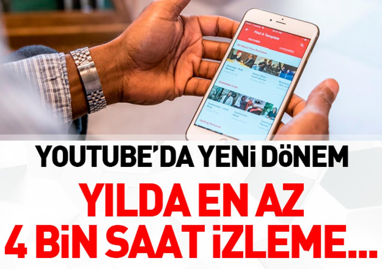 Youtube para kazanma kriterlerini değiştirdi