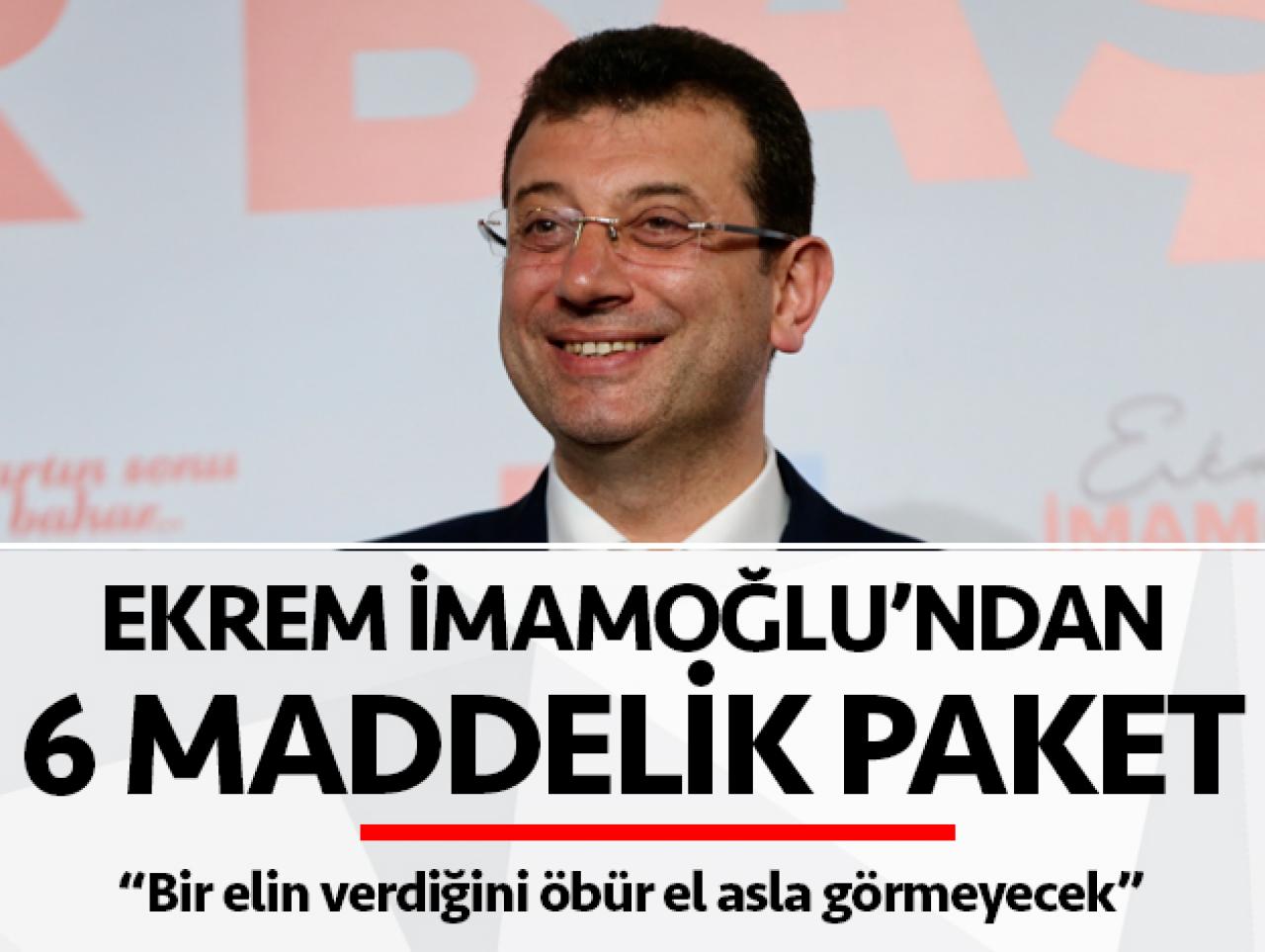 Ekrem İmamoğlu'ndan geçim destek paketi projesi